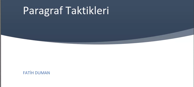 Fatih Duman-Paragraf Taktikleri PDF İndir