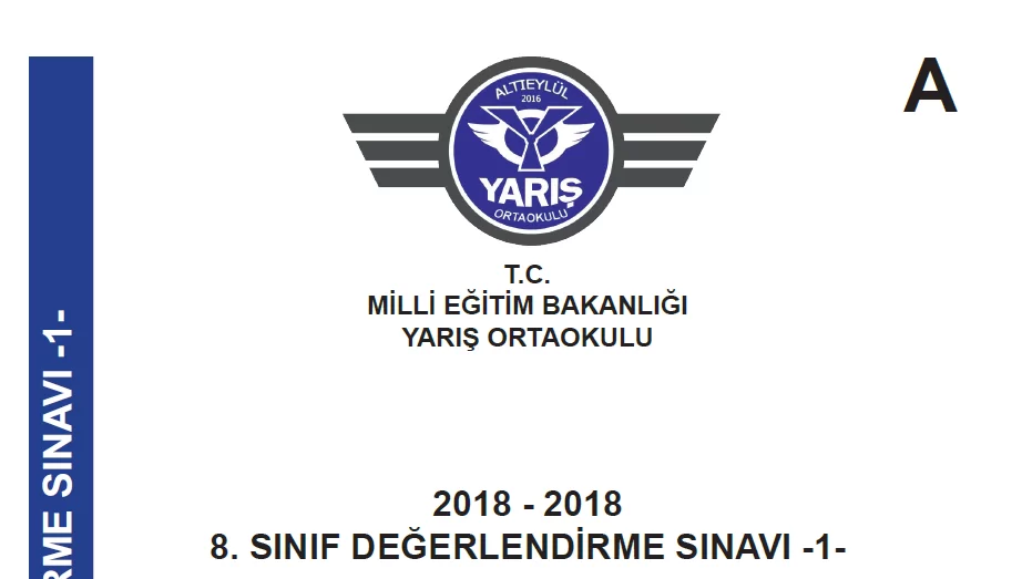 Yarış Ortaokulu Tüm Dersler LGS Deneme Sınavı-1