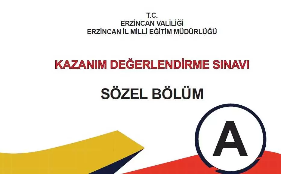 Erzincan MEM LGS Deneme Sınavı İndir