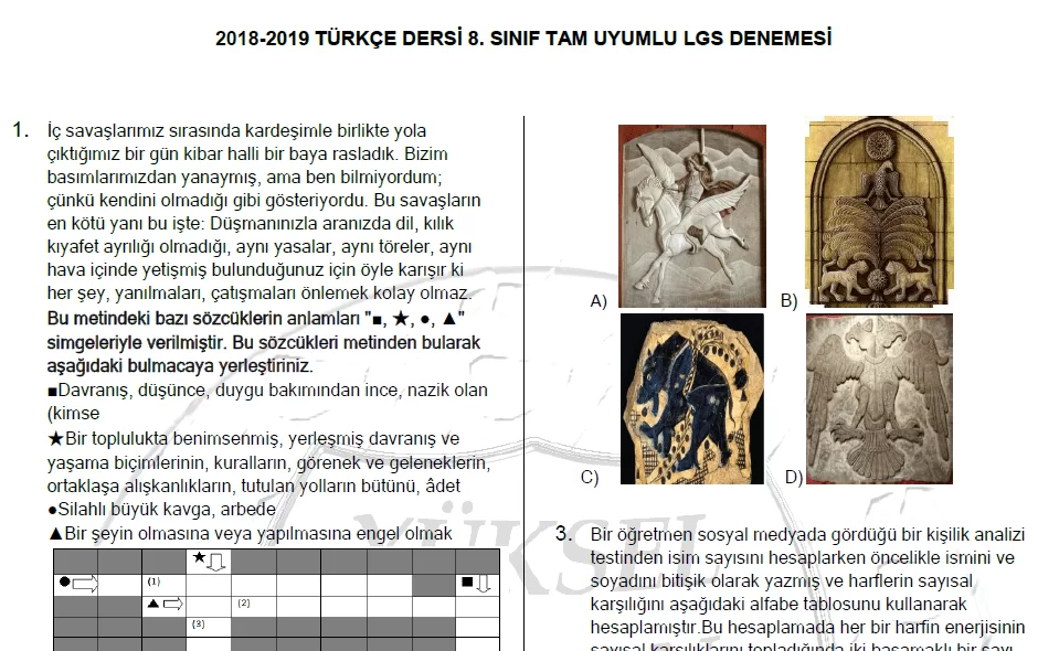 LGS Tam Uyumlu Deneme-Yüksel Özkan İndir