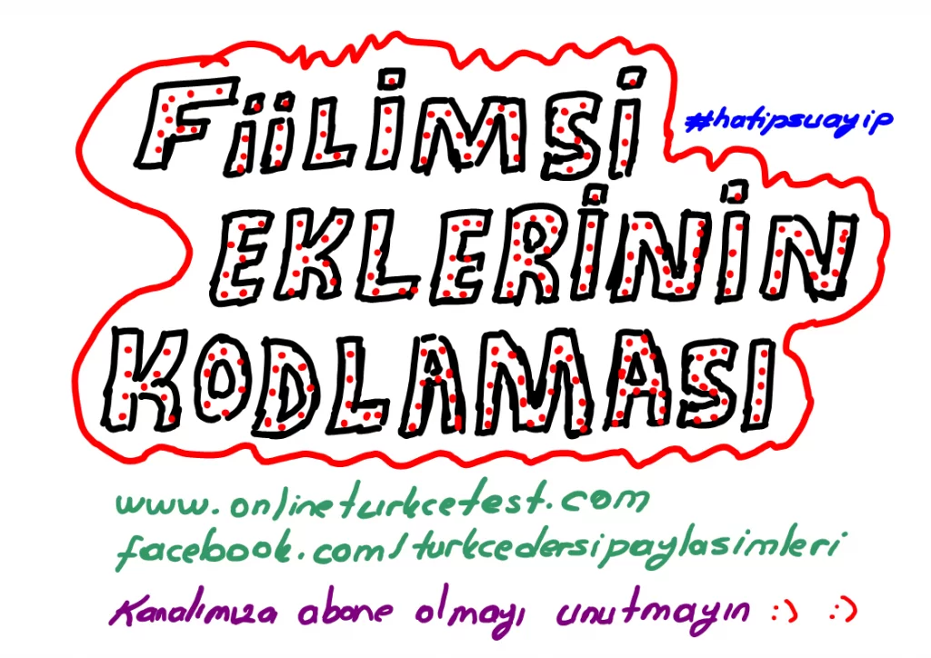 Fiilimsi Eklerinin Kodlanması