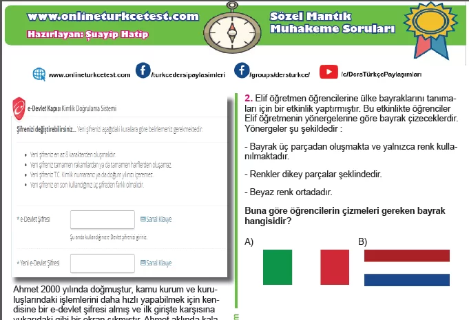 Sözel Mantık Testi İndir