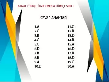 Kanal Türkçe ve Türkçe Sınıfı LGS Deneme Sınavı