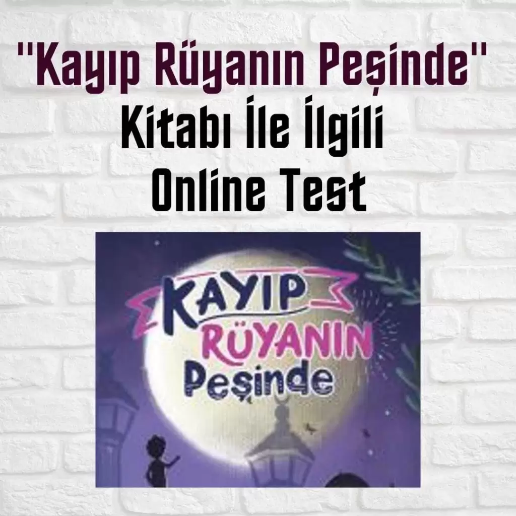 “Kayıp Rüyanın Peşinde” Kitabı İle İlgili Online Test