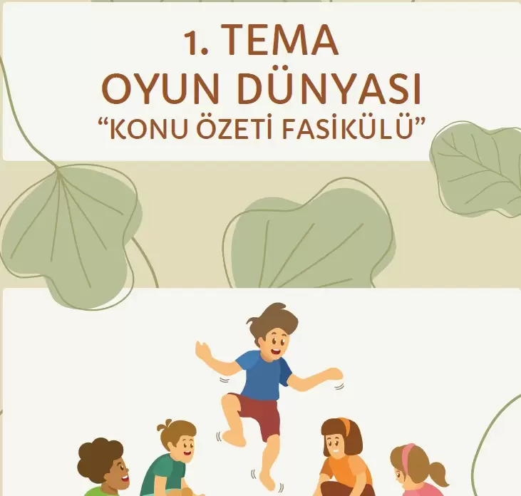 5. Sınıf 1. Tema (Oyun Dünyası) Konu Özeti Fasikülü