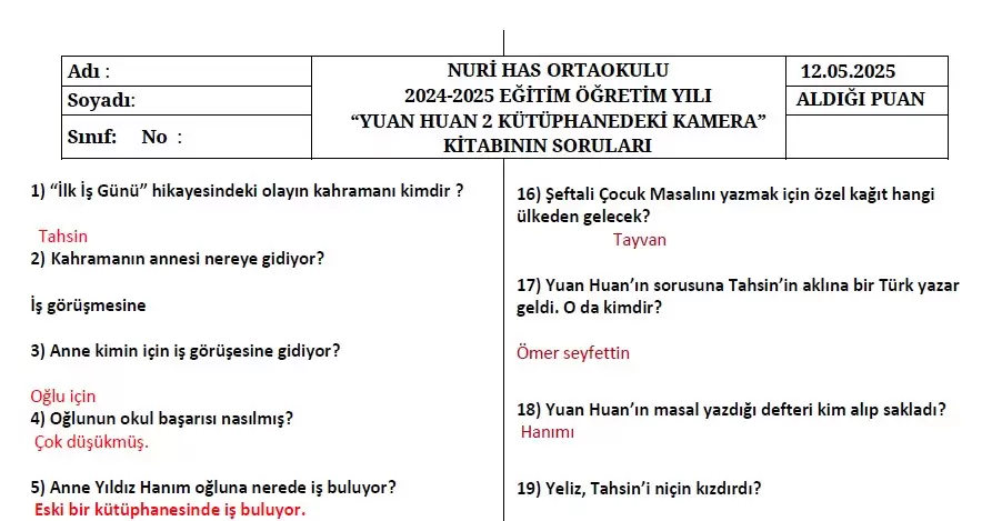 Yuan Huan 2 – Kütüphanedeki Kamera Kitabı İle İlgili Sorular ve Cevapları