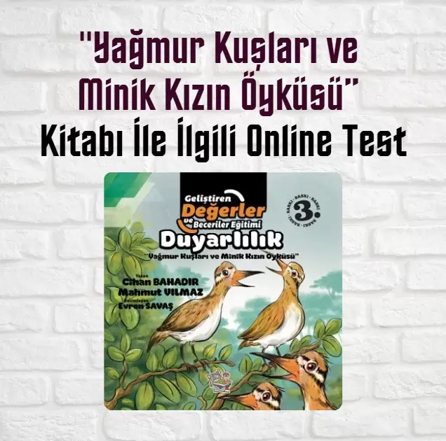 “Yağmur Kuşları ve Minik Kızın Öyküsü” Kitabı İle İlgili Online Test